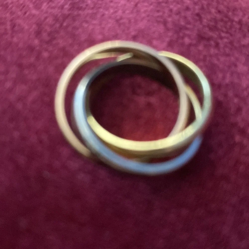 Cartier  18k trinity 3 tone gold , small ring - Picture 6 of 12